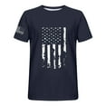 thumbnail image 3 of Birdeem Chemises pour Hommes Imprimé Col Rond Mode Décontractée Manches Courtes Blouses, 3 of 9