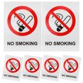 thumbnail image 1 of FESTFENDS 6Pcs No Smoking Sign Sticker Durable PVC Adhesive Warning Label for Public and Business Areas, 1 of 8