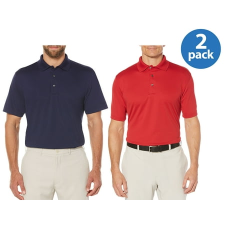 - Performance Men's Short Sleeve Ventilated Solid Golf Polo Shirt