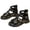 Black, variant on LIUJUNSHOP Toddler Girls Soft Sole Roman Sandals Strapped Open Toe Summer Beach Outdoor Casual Walking Shoe White 12