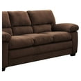 thumbnail image 6 of AC Pacific Contemporary Polyester Soft Velvet Upholstery Standard Sofa, Walnut Brown, 6 of 7