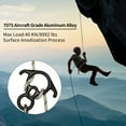 thumbnail image 3 of 40KN Rescue Figure 8 Descender Belay Rappel Equipment Belay Rock Climbing Rigging Plate 7075 Aluminum Alloy for Climbing Belaying Rappelling Device, 3 of 8