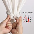 thumbnail image 4 of 1 Pair Curtain Tiebacks, Rope Curtain Clips With Balls,gray, 4 of 5