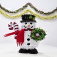 thumbnail image 4 of Christmas tinsel snowman table top, 4 of 6