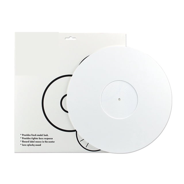 Vinyl Turntable Pad 12-inch Acrylic Vinyl Record Pad Phonograph Disc Player Accessories Monther Days Gift ,Easy to Set Up
