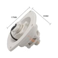 thumbnail image 4 of Almencla RV Water Fill Inlet RV City Water Fill Inlet with Check Gate for Marine White, 4 of 6