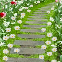 MODANU 20 Pcs Sunflower Garden Stakes Decor Metal Sunflower Flower Garden Stakes Iron Crafts, Hand Forged Plant Pick Water Proof Metal Flower Stick Décor for Patio, Lawn, Yard Decorations