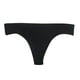 thumbnail image 5 of Gibobby Ropa interior bikini elástica para mujer Ropa interior estilo deportivo para mujer, bragas transpirables, tangas seda hielo con palabras para mujer （Negro， M), 5 of 5