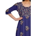 thumbnail image 3 of Moomaya Printed 3/4 Sleeve Dresses For Women Indian Clothing Long Tunic, 3 of 5