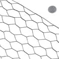 thumbnail image 4 of Fencer Wire 20 Gauge Black Vinyl Coated Poultry Hex Netting with 1 inch Mesh (6 ft. x 150 ft.), 4 of 9
