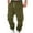 #Army Green, variant on DPTALR Men's Baggy Cargo Sweatpants,Drawstring Waist Thick Lined Joggers with Pockets,Soft Athletic Workout Pants,Black Big and Tall Men L