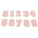 thumbnail image 4 of Parches de mochila parches de números rosados ​​Algodón premium Rosa exquisito para camisa ANGGREK Otros, 4 of 8