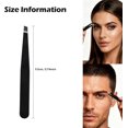 thumbnail image 3 of Stainless Steel Slant Tweezer, Facial Hair, hair removal Tweezer for Women and Men,1 Count，Black, 3 of 4