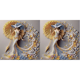 thumbnail image 1 of Kit Con Forma Especial Parcial DIY 5D Niña 30x30cm, 1 of 9