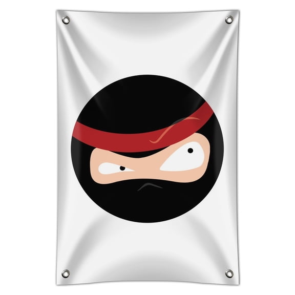 Ninja Face Head Funny Home Business Office Sign