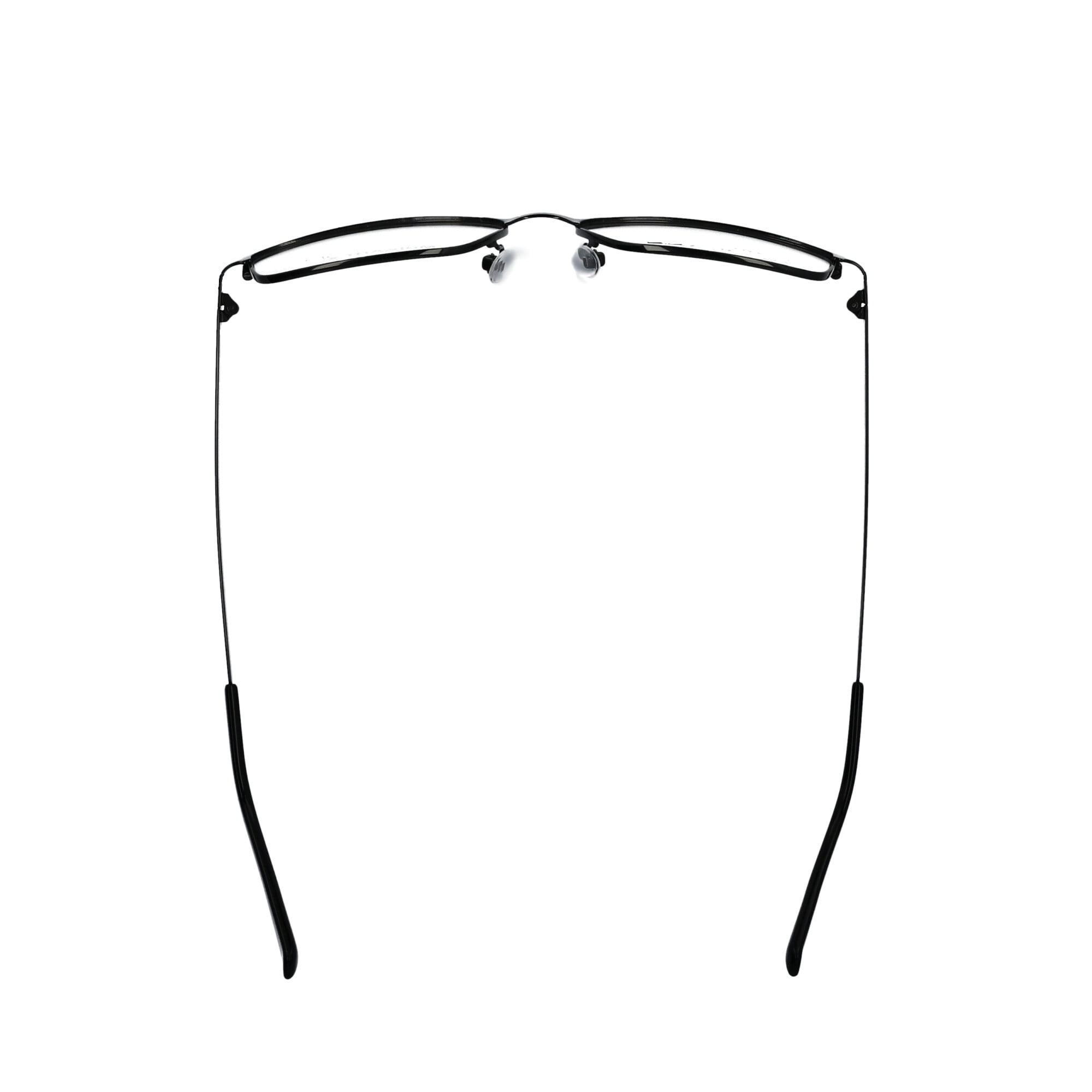 TiFlex Men's Rectangular Eyeglasses, T1701, Black/Gunmetal, 53-15-145, with  Case