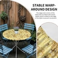 thumbnail image 5 of Summer Bees Fitted Tablecloth with Elastic Edged, Round Table Cloth for Dining Table, Pastoral Garden Yellow Honey Watercolor Waterproof Oil Proof Table Cover for Indoor Outdoor 55"-60", 5 of 8