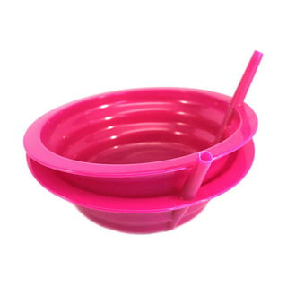 8 PC Cereal Bowls with Straws and Kids Straw Cups Set Sippy Sip-A-Bowl BPA Free