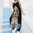 thumbnail image 2 of Cute Dog Design Womens Casual Baggy with Pockets Trousers Casual Jumpsuit Sleeveless Suspender Overalls Romper, 2 of 8