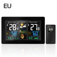 thumbnail image 1 of Pronóstico del tiempo Reloj electrónico Temperatura Medidor de humedad Alarma Sensor remoto Estación meteorológica Enchufe de la UE Eigraketly EL4887-01B, 1 of 2