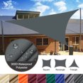 thumbnail image 2 of Toldo de vela de sombra triangular de 5/3,6/3/2 m, impermeable, con protección contra rayos UV del 98 %, con cuerda gratis para jardín, patio, pérgola, cenador, 2 of 5