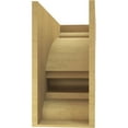 thumbnail image 4 of 11"W x 33"D x 22"H Classic Diane Rough Cedar Woodgrain TimberThane Corbel, Primed Tan, 4 of 6