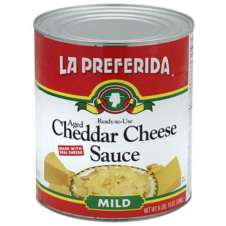 La Preferida Mild Aged Cheddar Cheese Sauce  106 oz  (Pack of 6)