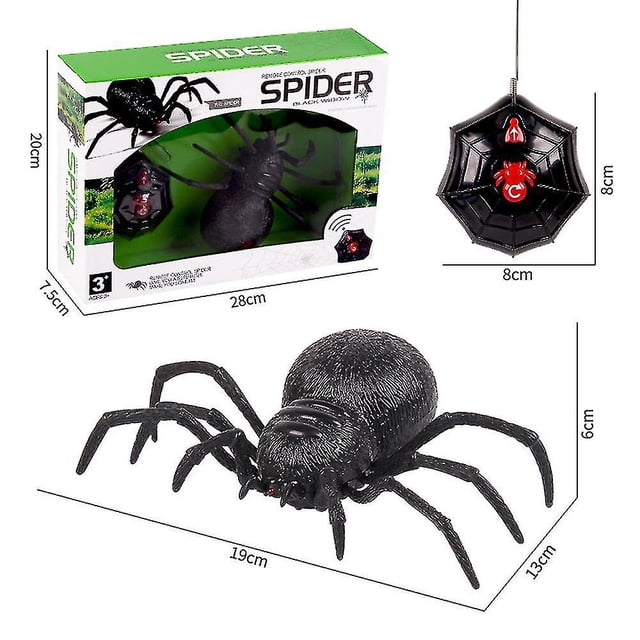 Control remoto araña aterrador lobo araña robot realista novedad broma juguetes regalos
