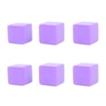 thumbnail image 1 of 6PCS Blank Dice Cubes DIY Unfinished Dice Blocks Teaching Party Puzzle 6 Sided Dice Plastic Cubes Purple, 1 of 3