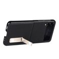 thumbnail image 4 of Allytech Galaxy Z Fold 3 Case with Stand, Premium Synthetic Leather Kickstand Slim Lightweight Shockproof Protective Case Cover for Samsung Galaxy Z Fold 3, Black, 4 of 5