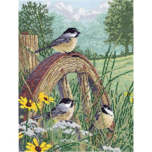 Meadow's Edge Counted Cross Stitch Kit, 11" x 14", 14Count