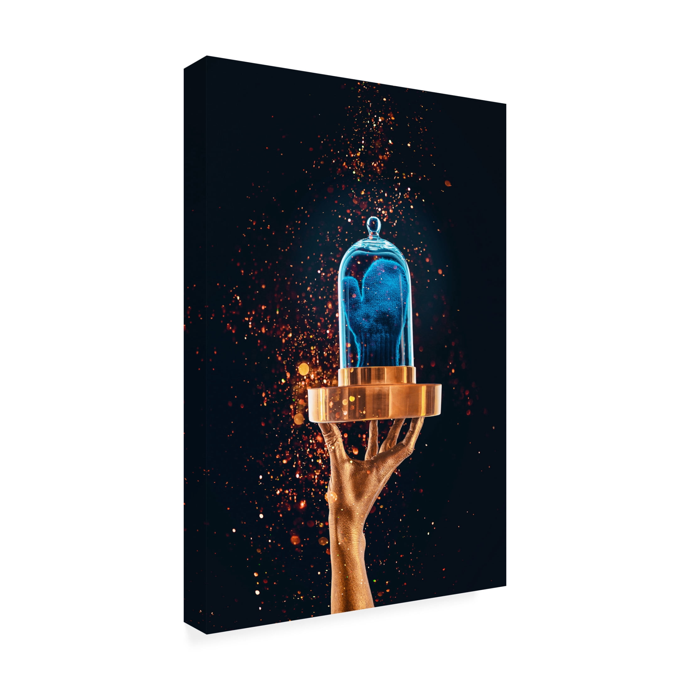 Canvas Wall Art - Dina Belenko 'Midas Mittens' Wall Art for Living Room, Bedroom, or Office Décor by Trademark Fine Art - 30 x 47 Inches