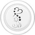 thumbnail image 2 of Soporte para teléfono PopSockets PopGrip con patas de perro y gato con corazón, 2 of 5