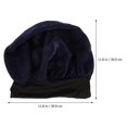thumbnail image 4 of Women Sleeping Bonnet Navy Blue Square 30X30Cm Hair Protection 1Set Fashion, 4 of 5