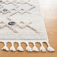 thumbnail image 3 of SAFAVIEH Marrakesh Boyce Diamond Polyester Area Rug, Grey/Light Grey, 8' x 10', 3 of 8