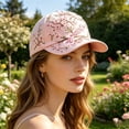 thumbnail image 4 of Garden Morning Cap, Adjustable Floral Animal Print Hat, Breathable & Comfortable Fit Hat, Packable Sun Hat for Casual Weekend Outdoor(Pink Bird), 4 of 6