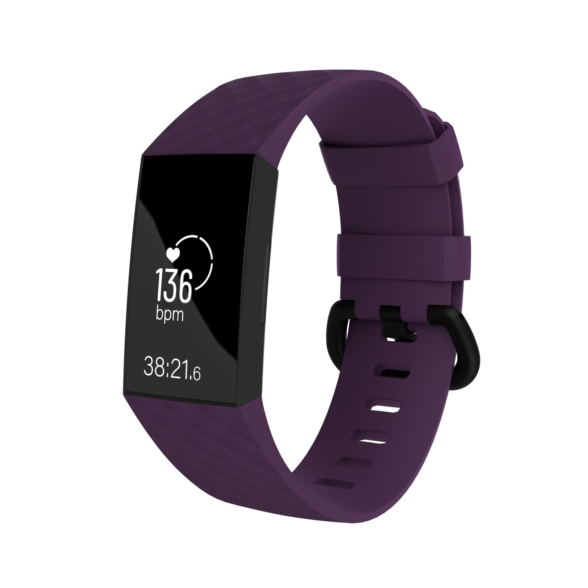 fitbit with purple band