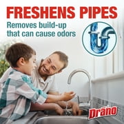 Drano Max Build-Up Remover, Drain Cleaner, Commercial Line, for Kitchen, Toilets, Shower, Sinks, 60 fl oz