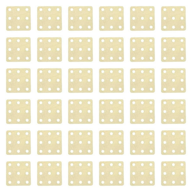 Tarjetas de tejido cuadradas, herramientas de tejido, superficie lisa, manualidades de bricolaje, en blanco, 9 agujeros, madera 36 piezas