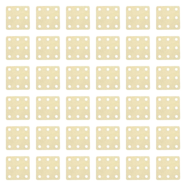 KLKCMS Square Weaving Cards DIY Craft Wooden Loom Cards for Handcraft Tool DIY Gift 36pcs