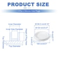 thumbnail image 2 of Tapón de Silicona en Forma de T Uxcell, Diámetro 155 mm/6.1 Pulgadas, Tapón de Silicona Impermeable Elástico, Tapón de Agujero Redondo Reutilizable para Equipos de Tuberías, Blanco, 2 of 7