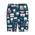 thumbnail image 4 of Easygdp Dental Men's Short Pajama Pants, Sleep Shorts, Household Pants, Casual Pants with Pockets - 4X-Large, 4 of 9
