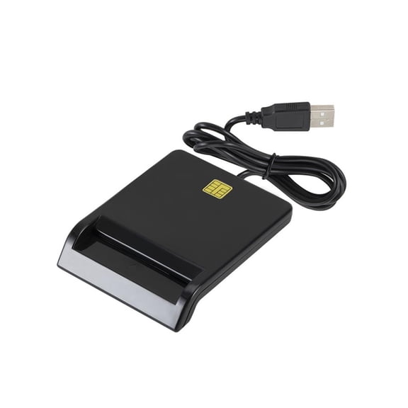 Matsuzay Lector de tarjetas inteligentes USB 2,0, CAC ID, tarjeta bancaria, tarjeta Sim, conector clon, adaptador de lector de tarjetas, PC, ordenador, Teléfono y Comunicación