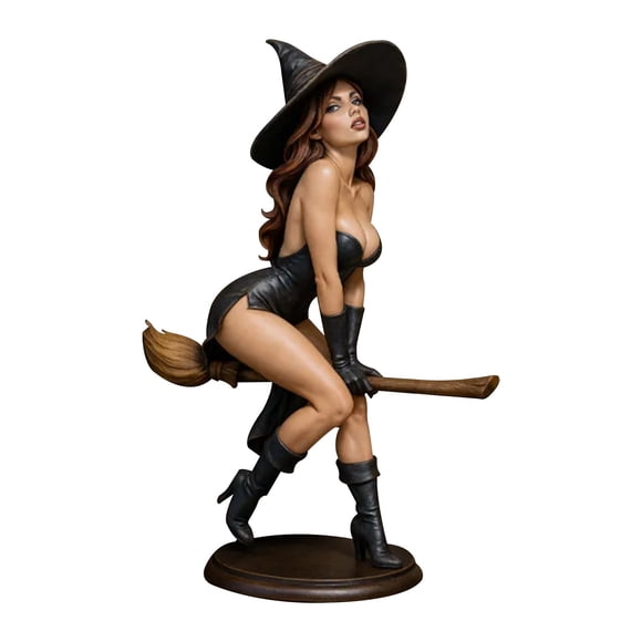 TIELUTT Spellbound Beauty Witch Bookshelf Figurine Halloween Witch Decoration Desktop and Teal Christmas Decorations Sparkly Christmas Ornament Paramedic Ornament Pizza Ornament Pretty Christmas Orna