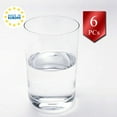 thumbnail image 3 of Water Drinking Glasses Set of 6, Durable Design Glasses Tumbler, Water and Juice Glassware, 7 oz (205 Cc), 3 of 5