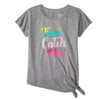 Athletic Works Girls Side-Tie Graphic T-shirt
