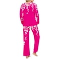 thumbnail image 3 of Tnhcen 2 Piece Women's Pajamas Sets Long Sleeve Lounge HomewearSoft Ladies Pjs Sets for Women S-3XL, 3 of 5