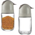 thumbnail image 1 of Salt and Pepper Shaker Set, 2 Pieces Salt and Pepper Shakers for Kitchen, Table, Outdoor (Grey), 1 of 5