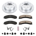 thumbnail image 3 of PowerStop Front Z23 Evolution Sport Carbon-Fiber Ceramic Brake Pad and Drilled & Slotted Rotor Kit Fits: CHEVROLET GMC Select Models K6258, 3 of 10