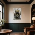 thumbnail image 4 of ZHONGYUTONG African American Canvas Wall Art Yellow Queen Picture Black Women Painting Wall Decor Afro Girl Fashion Art Prints Bedroom Home Decor Framed (16.00" x 24.00"), 4 of 5